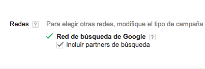 Red de búsqueda de Google
